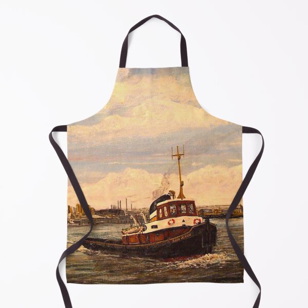 Item preview, SUN TUG AT BLACWALL POINT RIVER THAMES LONDON designed and sold by Mackenzie Moulton International Artist .