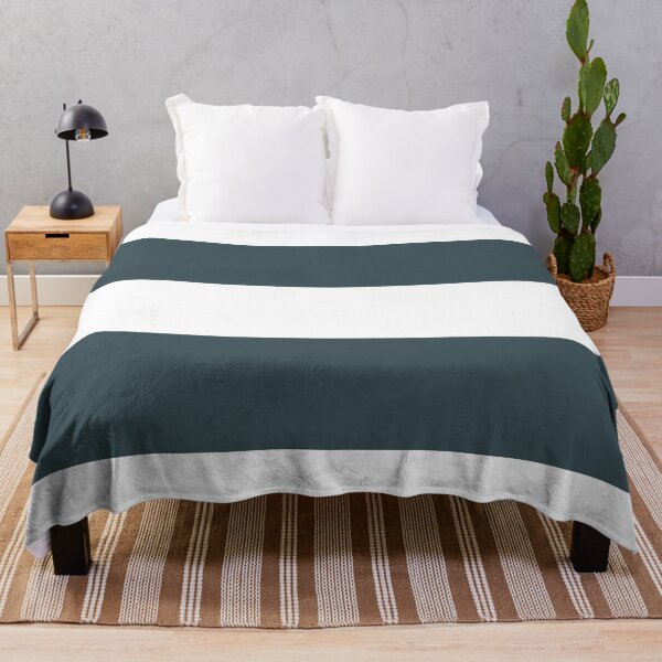 Item preview, Dark Blue White Minimal Horizontal Stripe Pattern Pairs Valspar 2023 COTY Everglade Deck 5011-3 designed and sold by ColorOfTheYears.