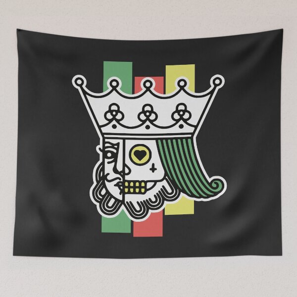 Item preview, Skull of the King of hearts , Playing cards tattoo sticker/shirt designed and sold by zahirshop.