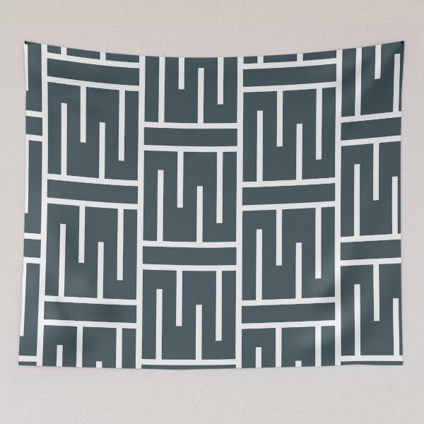 Item preview, Dark Blue White Minimal Line Art Pattern 3 Pairs Valspar 2023 COTY Everglade Deck 5011-3 designed and sold by ColorOfTheYears.
