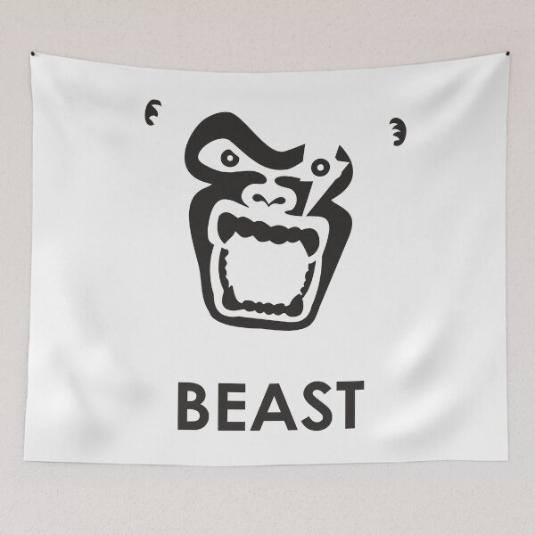 Item preview, Instinct - Black Gorilla Beast designed and sold by XOOXOO.