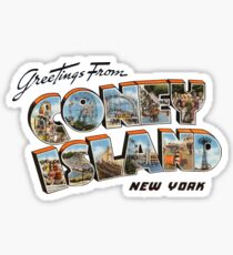 Greetings from Coney Island, New York 2 Sticker