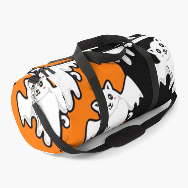 Item preview, Black And Orange Cute Kawaii Ghost Cats Halloween Pattern 2 designed and sold by AichaShopS.