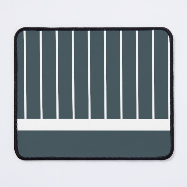 Item preview, Dark Blue White Minimal Modern Stripe Pattern On Solid Pairs Valspar 2023 COTY Everglade Deck 5011-3 designed and sold by ColorOfTheYears.