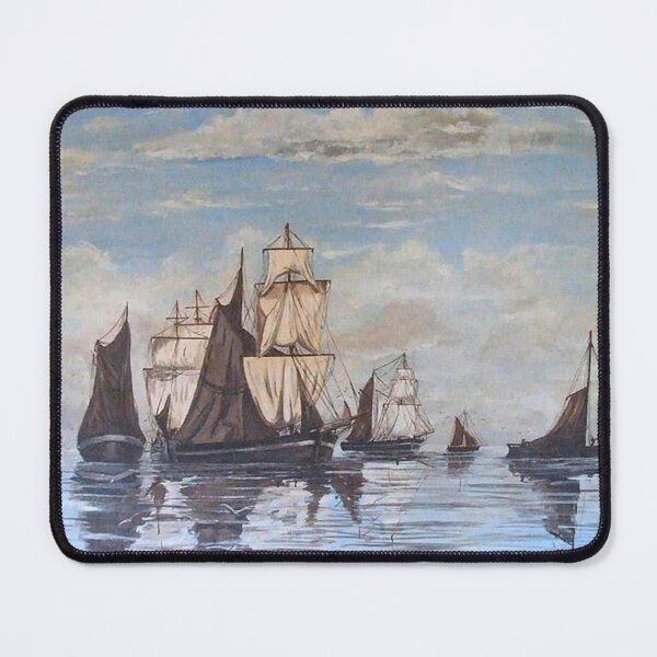 Item preview, DUTCH SHIPS PICKING UP COAL AT EXMOUTH, DEVON designed and sold by Mackenzie Moulton International Artist .