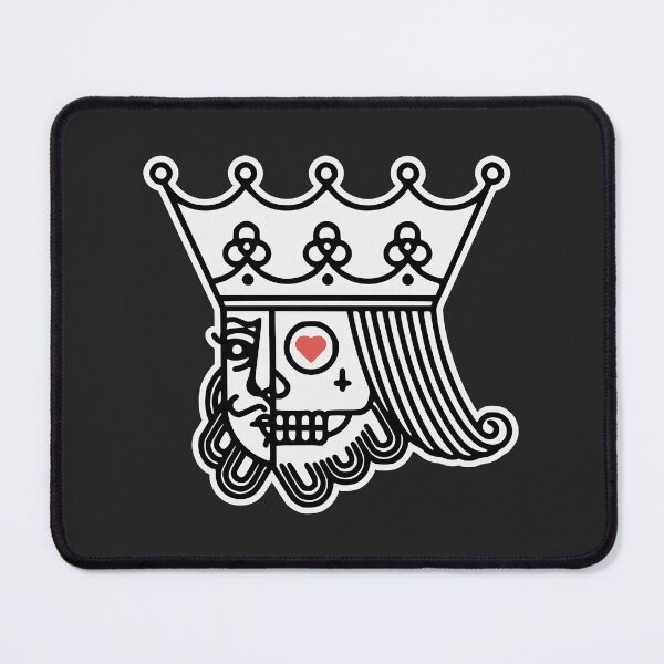 Item preview, Skull of the King of hearts , Playing cards tattoo sticker/shirt designed and sold by zahirshop.