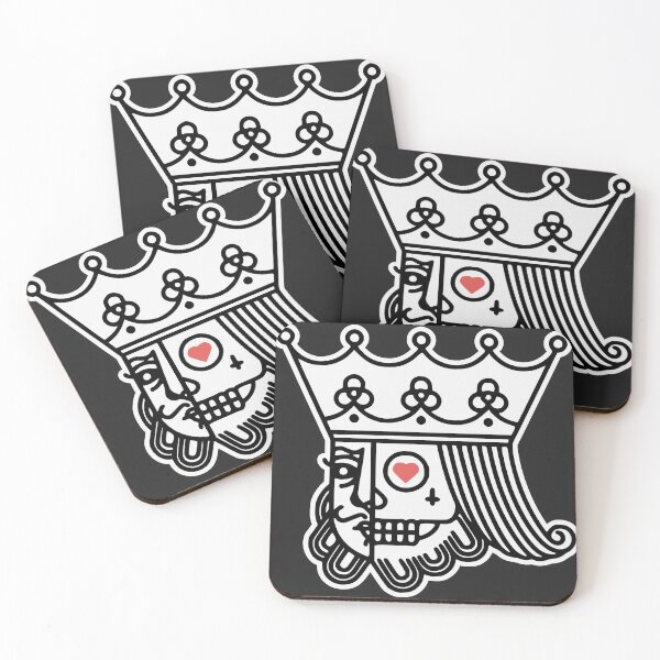 Item preview, Skull of the King of hearts , Playing cards tattoo sticker/shirt designed and sold by zahirshop.
