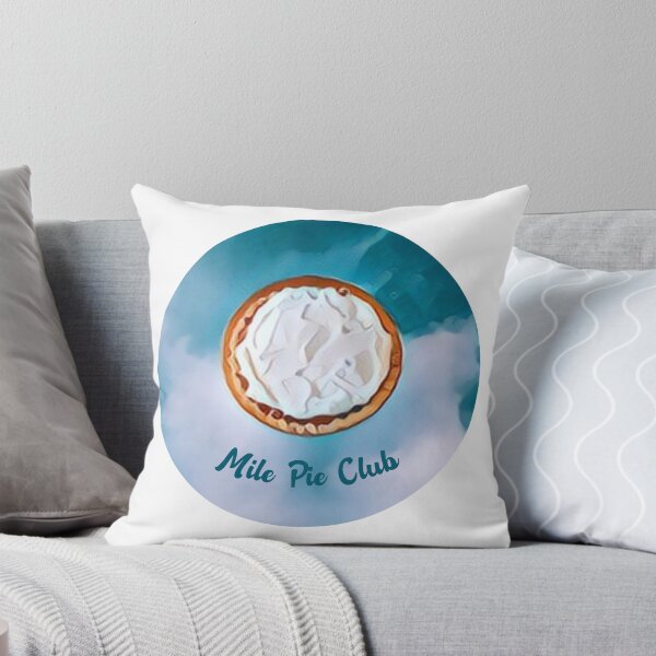 Mile Pie Club Round Throw Pillow