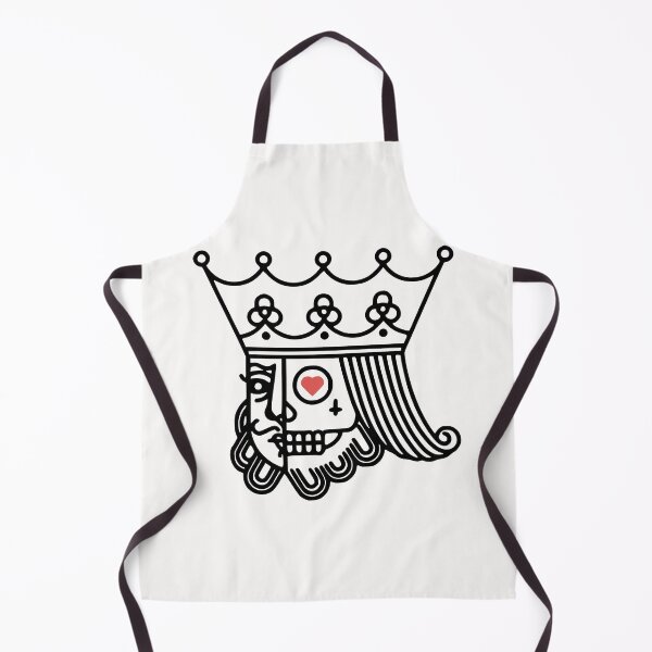 Item preview, Skull of the King of hearts , Playing cards tattoo sticker/shirt designed and sold by zahirshop.