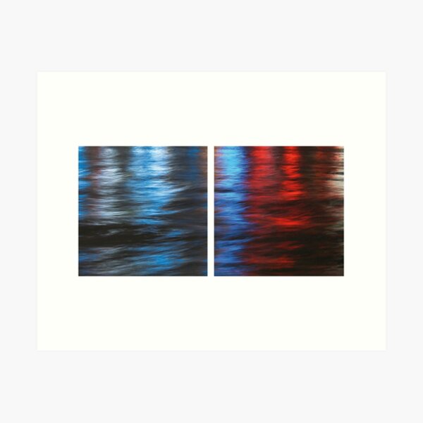 Aperçu de l'œuvre City Lights: port de Hong Kong # 1 - gauche + droite - Diptyque créée et vendue par Hell-Prints.
