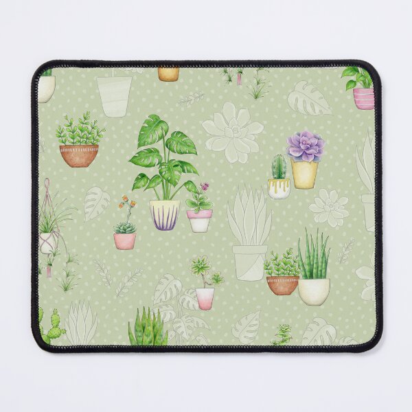 Item preview, Houseplants on sage spotty designed and sold by HazelFisher.