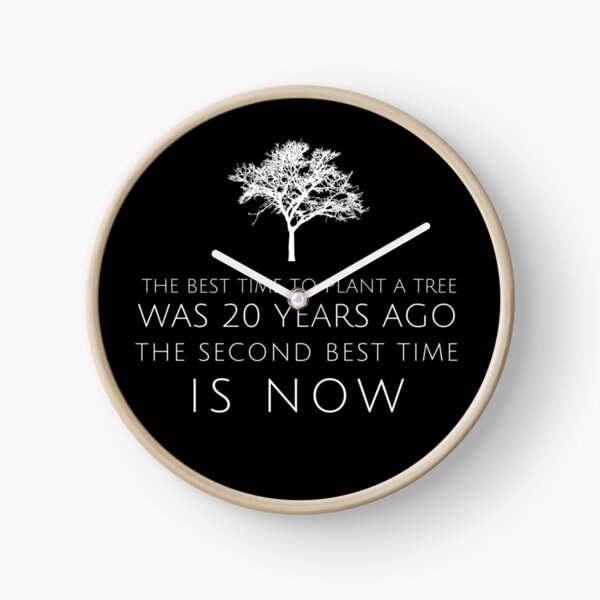 Item preview, The best time to plant a tree was 20 years ago. The second best time is now - Chinese proverb. designed and sold by One Bright  Spark.
