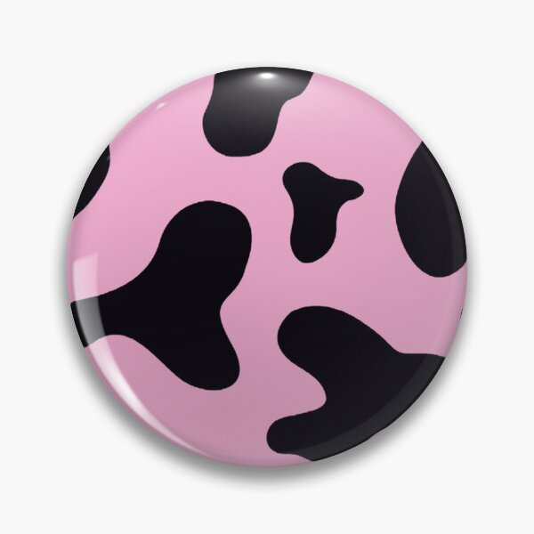 Aperçu de l'œuvre Imprimé vache noire et fond rose créée et vendue par AichaShopS.