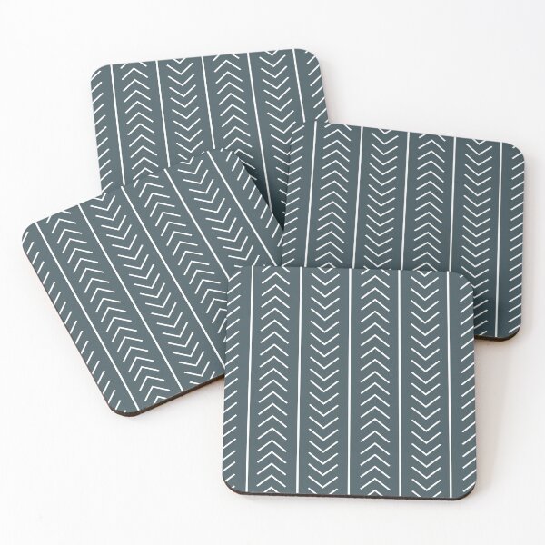 Item preview, Dark Blue White Modern Stripe Chevron Pattern Pairs Valspar 2023 COTY Everglade Deck 5011-3 designed and sold by ColorOfTheYears.