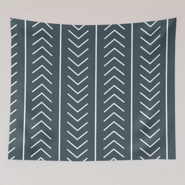 Item preview, Dark Blue White Modern Stripe Chevron Pattern Pairs Valspar 2023 COTY Everglade Deck 5011-3 designed and sold by ColorOfTheYears.