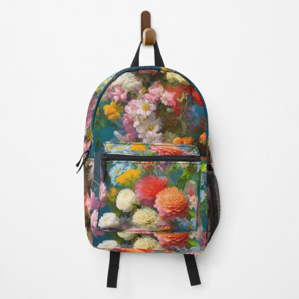 Item preview, Lushly illustrated wild flower arrangement with diverse colors and flower types. Digital artwork. designed and sold by Bookwyrm-Bazaar.