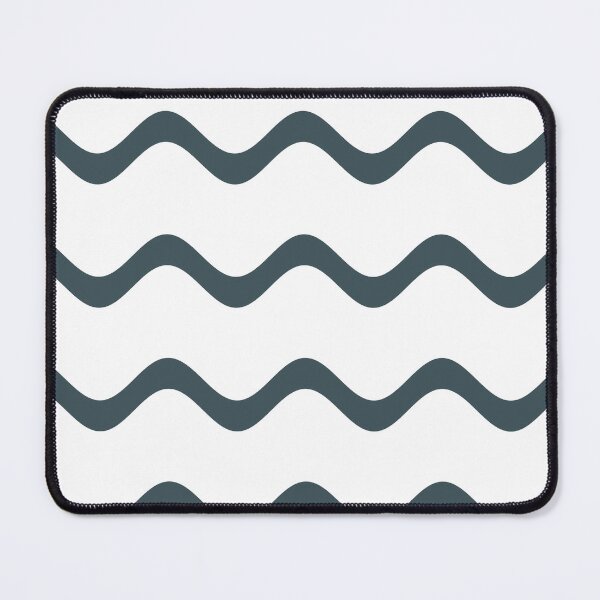 Item preview, Dark Blue White Rippled Horizontal Stripe Pattern Pairs Valspar 2023 COTY Everglade Deck 5011-3 designed and sold by ColorOfTheYears.