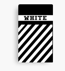 Off White Stripe Canvas Print
