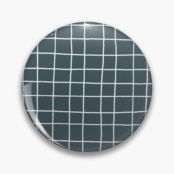 Artikelvorschau, Dark Blue White Thin Checkerboard Square Grid Pattern Pairs Valspar 2023 COTY Everglade Deck 5011-3 entworfen und verkauft von ColorOfTheYears.
