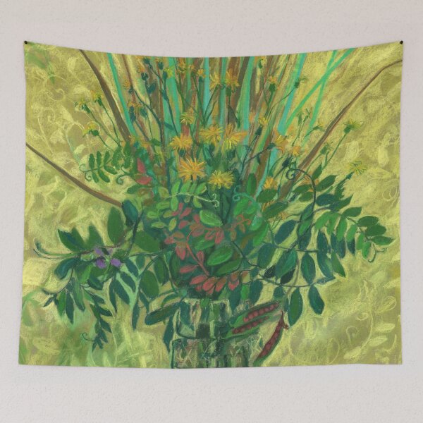 Item preview, Bouquet from the Finnish Bay, Summer Plants Floral Green Yellow designed and sold by Julia Khoroshikh.