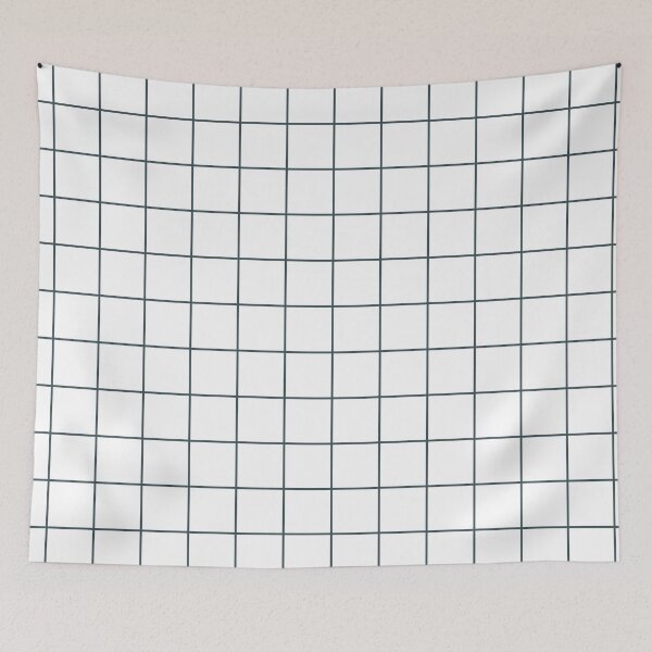 Item preview, Dark Blue White Tile Grid Pattern Pairs Valspar 2023 COTY Everglade Deck 5011-3 designed and sold by ColorOfTheYears.