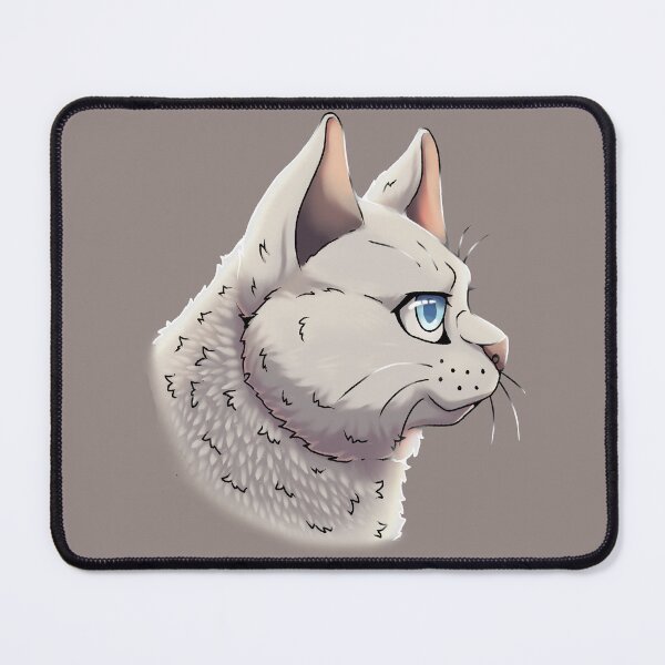 Item preview, White British Shorthair Side Portrait designed and sold by Bamsdrawz.