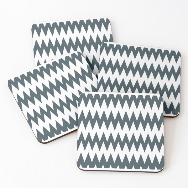 Item preview, Dark Blue White Zigzag Rippled Horizontal Stripe Pattern Valspar 2023 COTY Everglade Deck 5011-3 designed and sold by ColorOfTheYears.