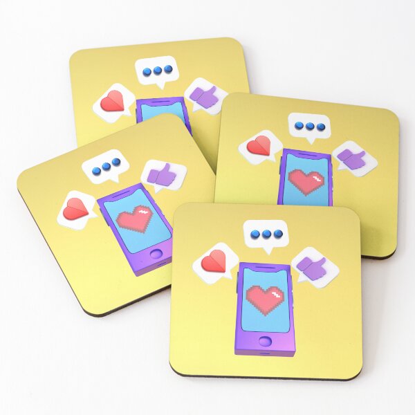 Item preview, cartoon illustration of a mobile phone designed and sold by justplainwords.