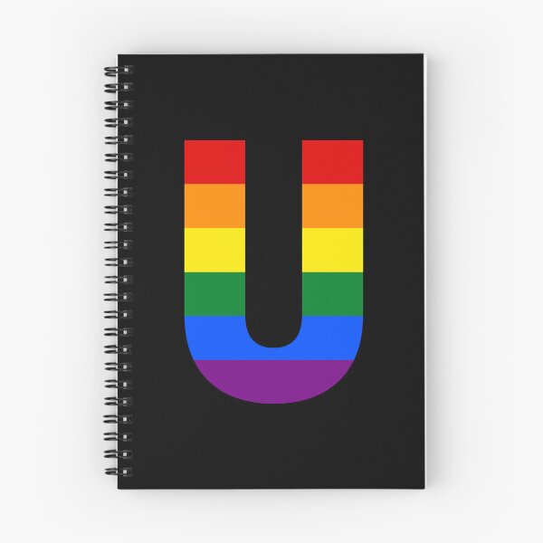 Item preview, Pride Rainbow Initial Letter U Name Customized designed and sold by prideXrainbow.