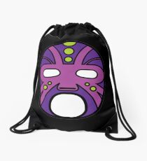 "Lucha Libre" (Free Fight) Mexican Wrestling Mask Purple Drawstring Bag