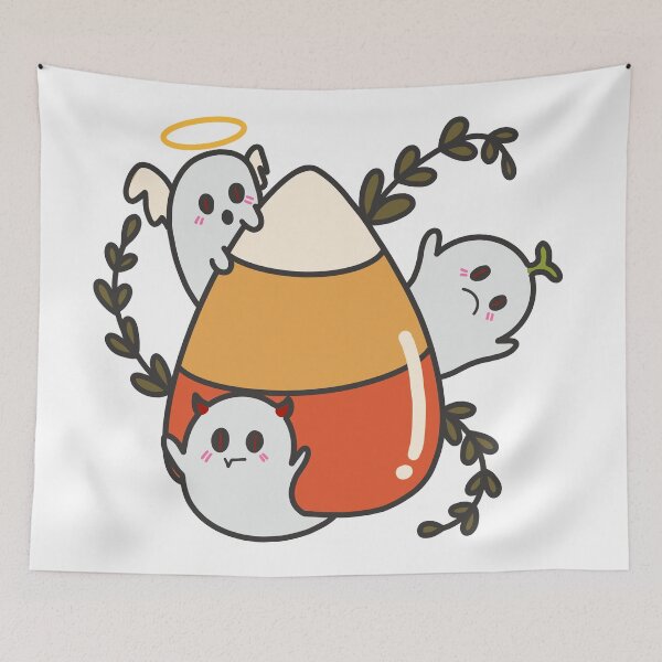 Item preview, Cute little candy ghost halloween design designed and sold by moonbean-art.