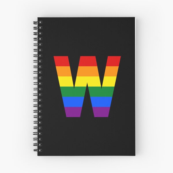 Item preview, Pride Rainbow Initial Letter W Name Customized designed and sold by prideXrainbow.