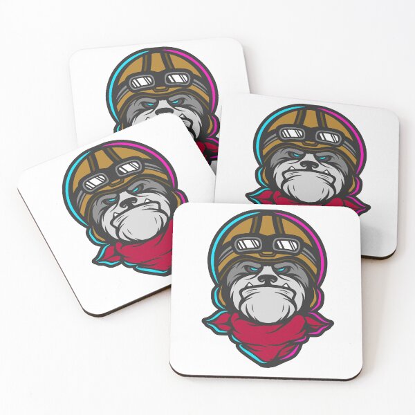 Item preview, Dog retro biker. designed and sold by Christosign.