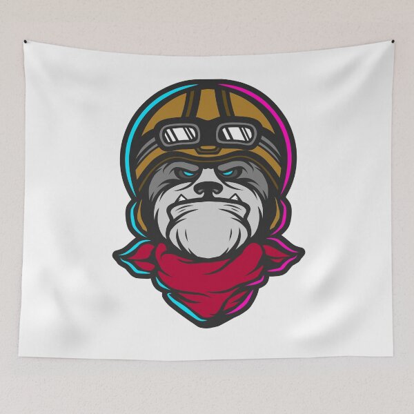 Item preview, Dog retro biker. designed and sold by Christosign.
