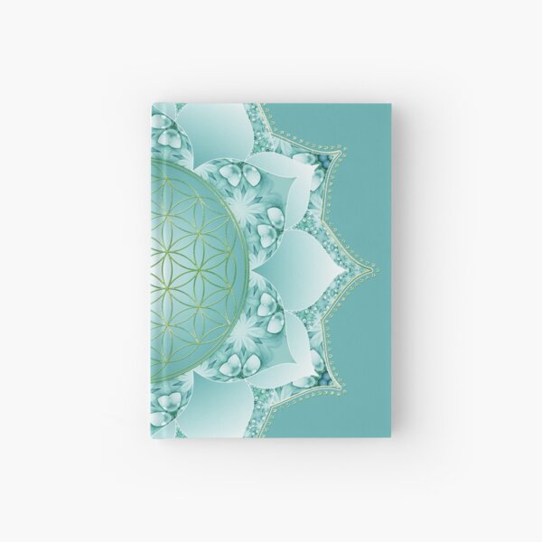 Kopie von Blume des Lebens - Heilige Geometrie blüht Mandala 2 Notizbuch