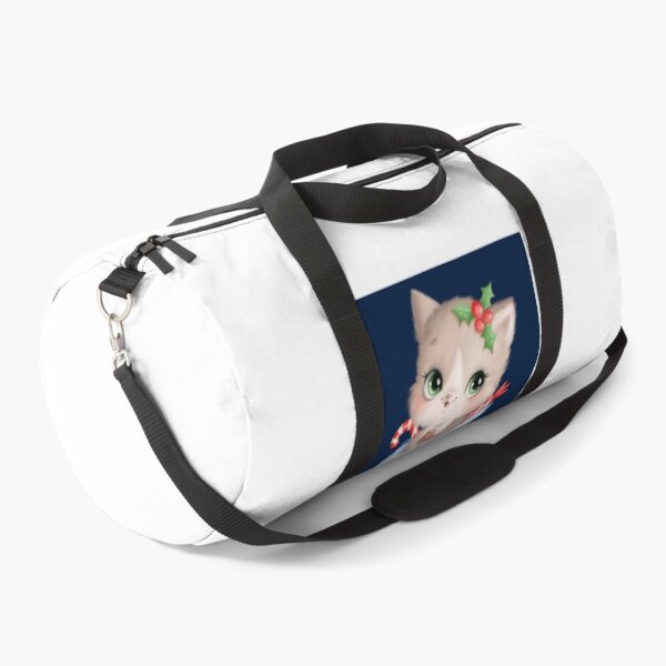 Item preview, Cute Kitten Under Christmas Stocking designed and sold by BuddingRosecom.