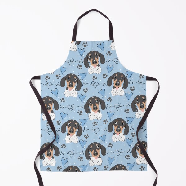 Item preview, LOVE White Black Tan Piebald Dachshund Sausage Dog designed and sold by Lulupainting.