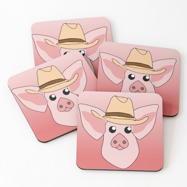 Item preview, pig in a cowboy hat  designed and sold by Fett-bricks.