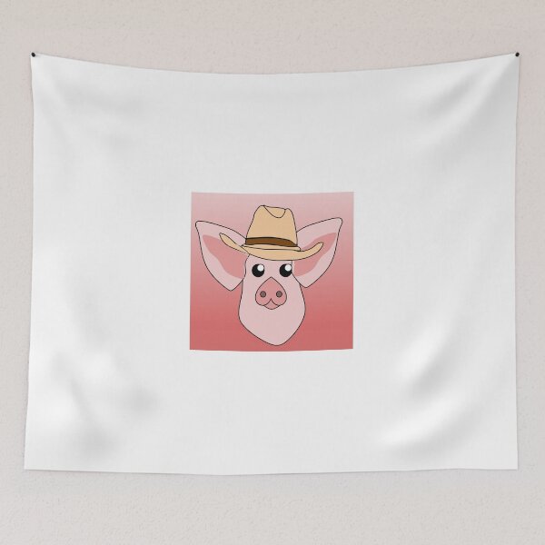 Item preview, pig in a cowboy hat  designed and sold by Fett-bricks.