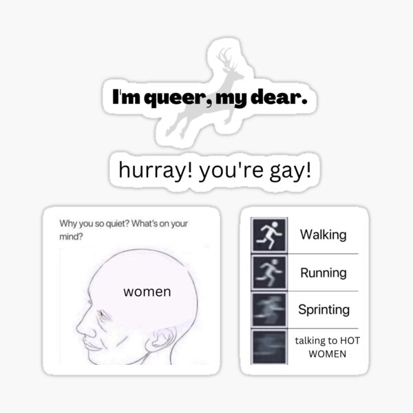 Lesbian Gay Pride Sticker Pack Memes Sticker For Sale By The Art Of