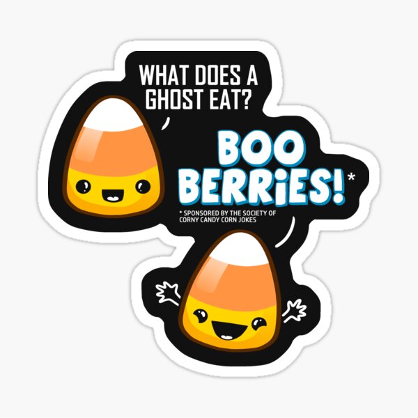 "Corny Candy Corn Joke" Sticker for Sale by BootsBoots Redbubble