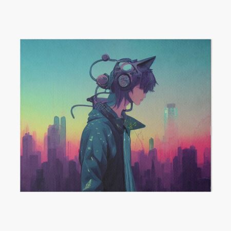 Futuristic anime CatBoy gifts for manga lovers Art Board Print for Sale by  MobiusSpot