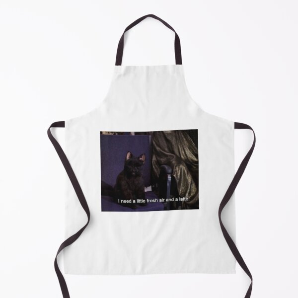 Item preview, Salem the Cat - “I need a little fresh air and a latte” designed and sold by R-uby.