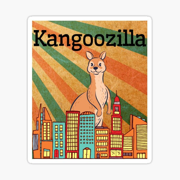 Item preview, Funny Australian Kangaroo - Kangoozilla designed and sold by Diamaber.