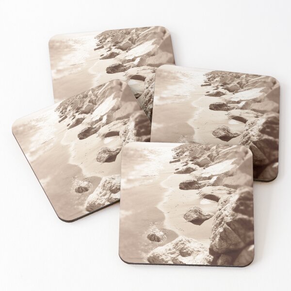 Item preview, Boho aesthetic minimalist coastal beige beach rocks designed and sold by by-jwp.