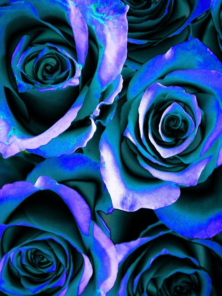 Thumbnail 4 of 4, iPhone Case, Blue Roses designed and sold by cat1932.