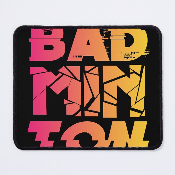 Item preview, Badminton Distorted Grungy Typography designed and sold by Designs by Lee.