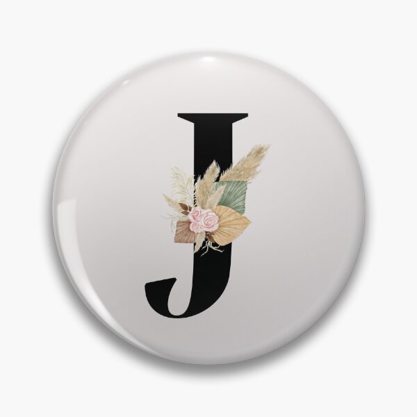 Item preview, letter j floral designed and sold by LU NA.