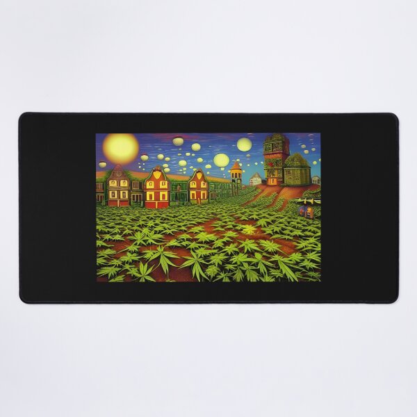 Item preview, Un paisaje cannábico surrealista designed and sold by AlteredUrbane.