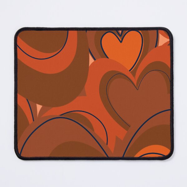 Item preview, Boho Burnt Orange Coffee Latte Love Heart Groovy Swirl designed and sold by AichaShopS.
